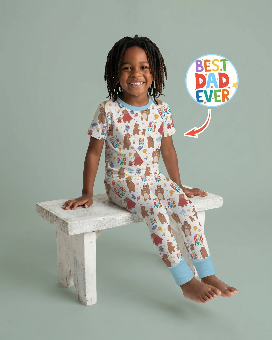 Zweiteiliges, kurzärmliges Pyjama-Set mit Marienkäfern