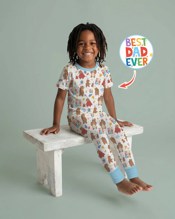 Zweiteiliges, kurzärmliges Pyjama-Set mit Marienkäfern
