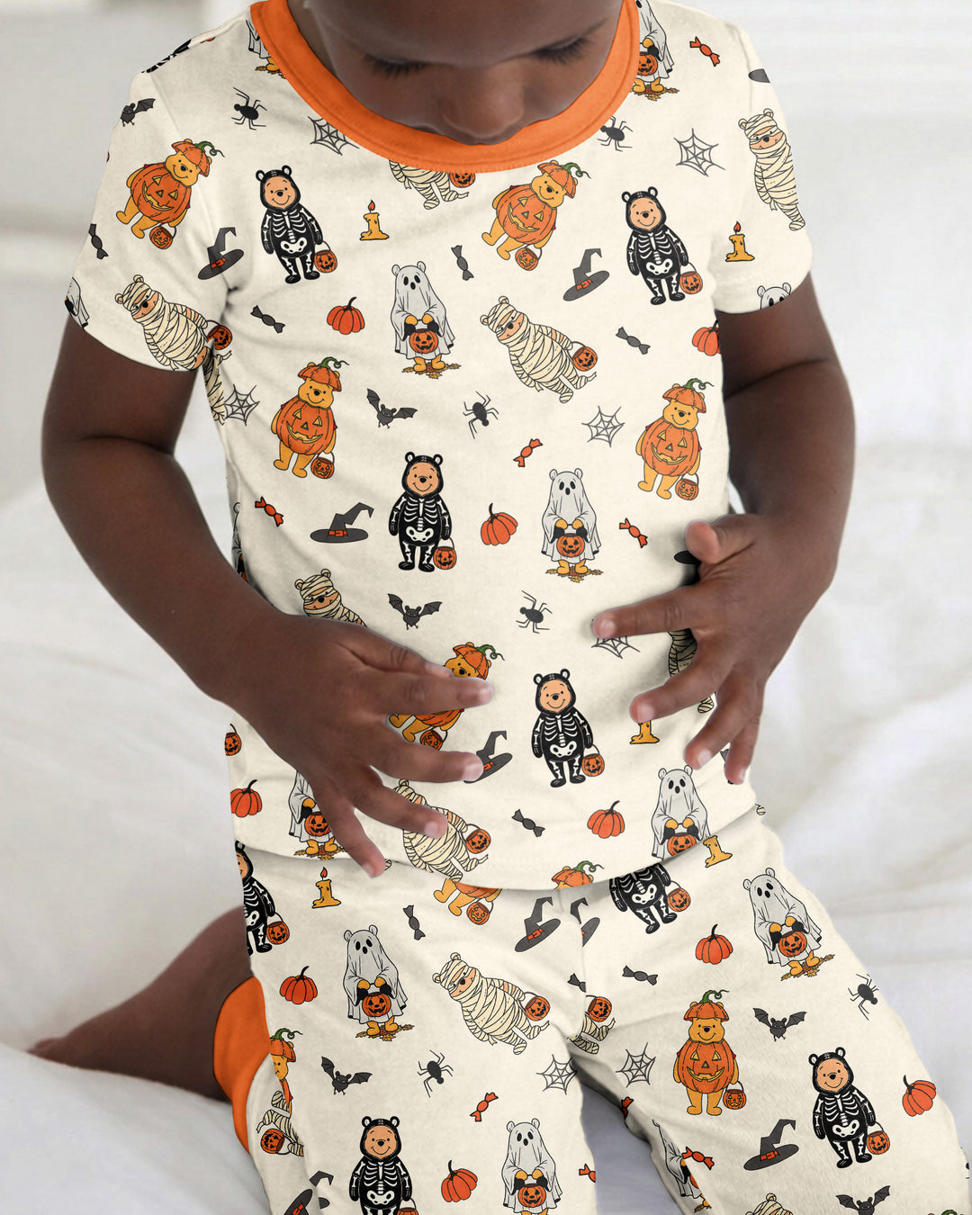 Zweiteiliges, kurzärmliges Pyjama-Set mit Marienkäfern