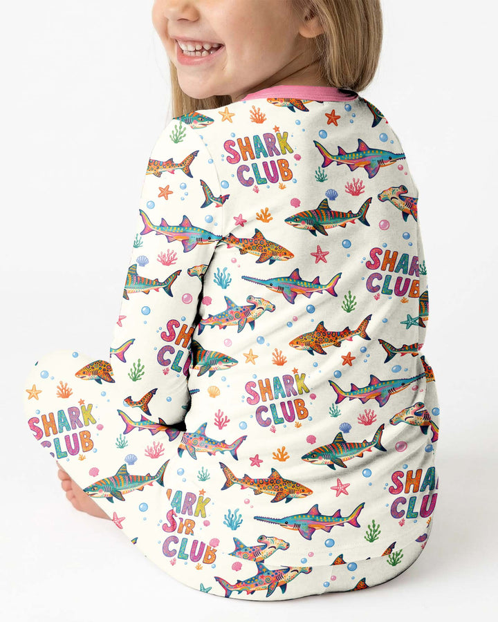 Shark Club Bamboo Two Piece Long Sleeve Pajama Set