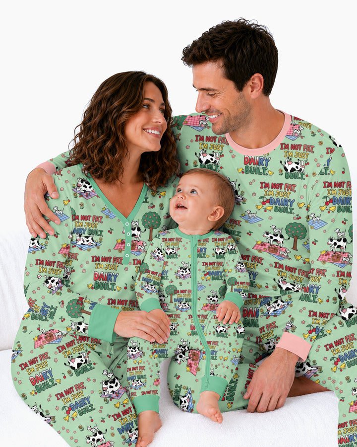I'm Not Fat I'm Just Dairy Built Bamboo Women Pajama Set