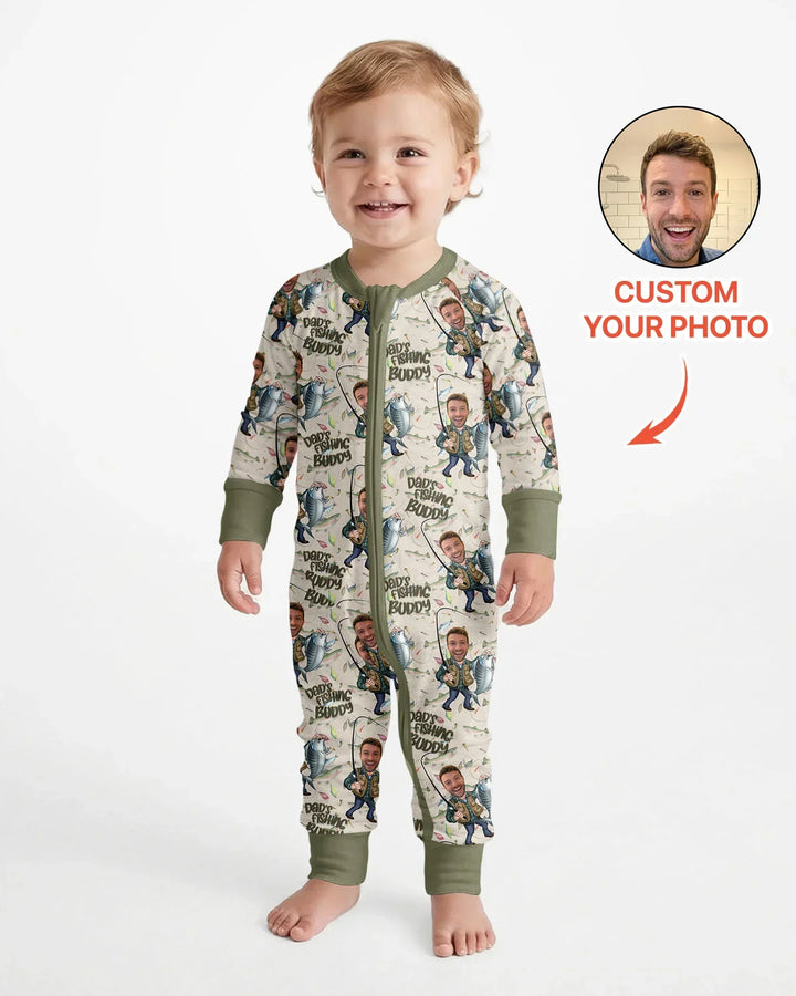 Gerippte Babykleidung mit individuellem Foto - Weich &amp; Skizzenhaft