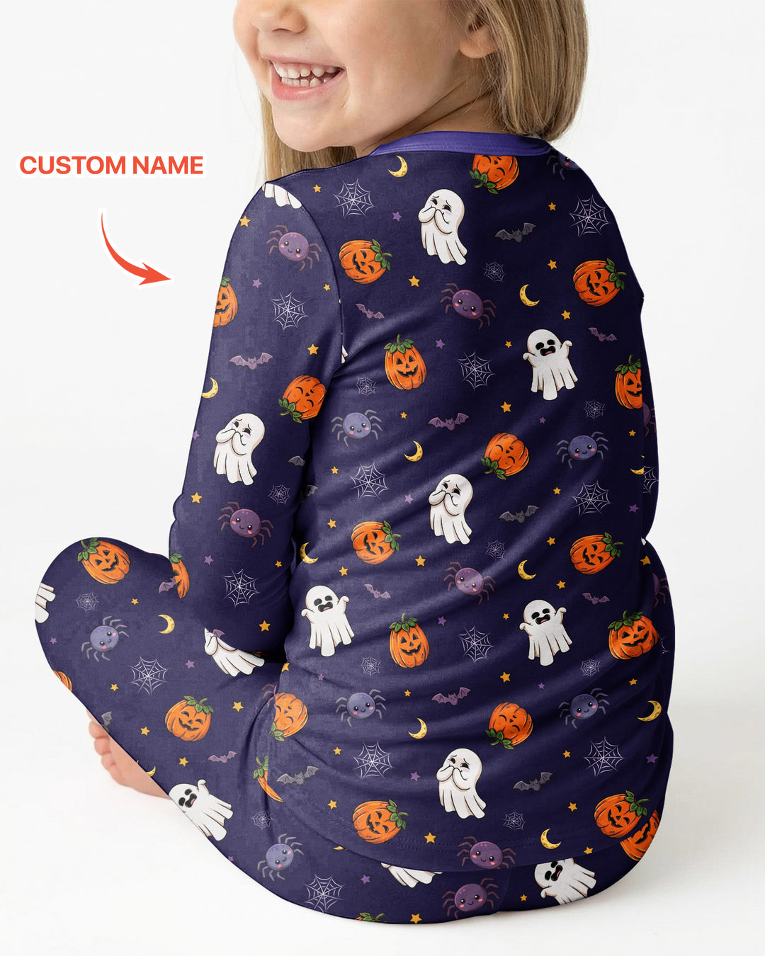 Custom Name Goose Halloween Costume Bamboo Two Piece Long Sleeve Pajama Set