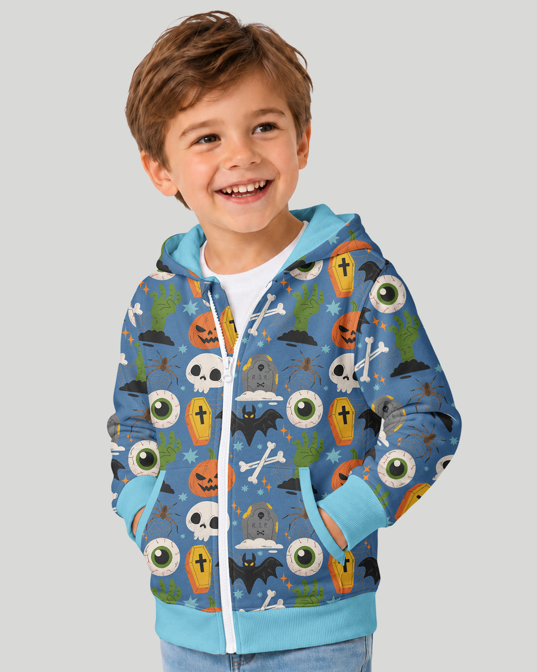 Little Monsters Bamboo Zip Hoodie