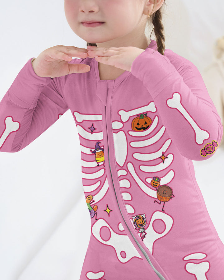 Halloween Skeleton Candy Bamboo Convertible Zippy