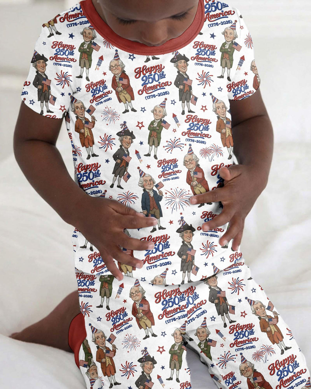 Zweiteiliges, kurzärmliges Pyjama-Set mit Marienkäfern