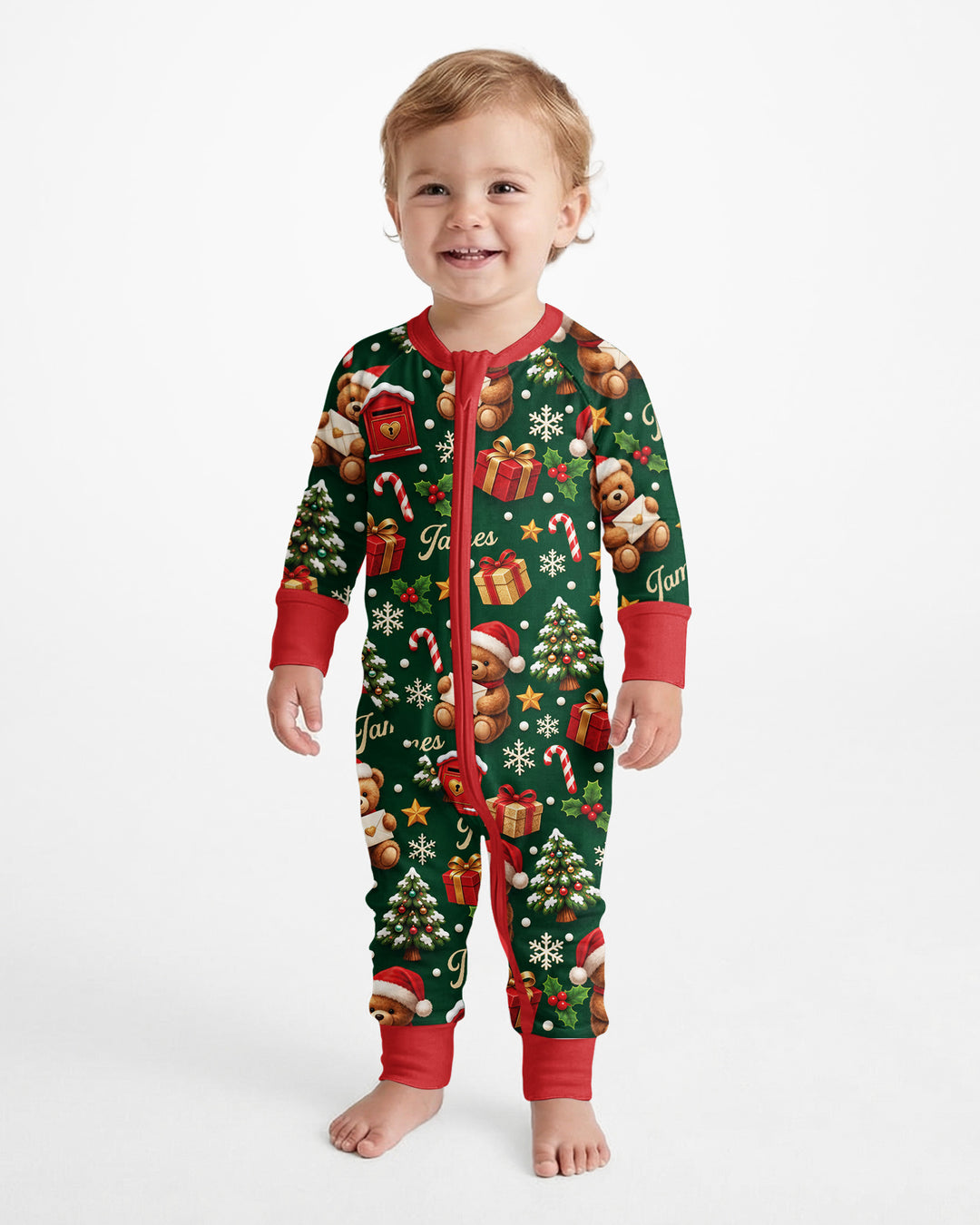 Cute Bear Christmas Bamboo Convertible Zippy