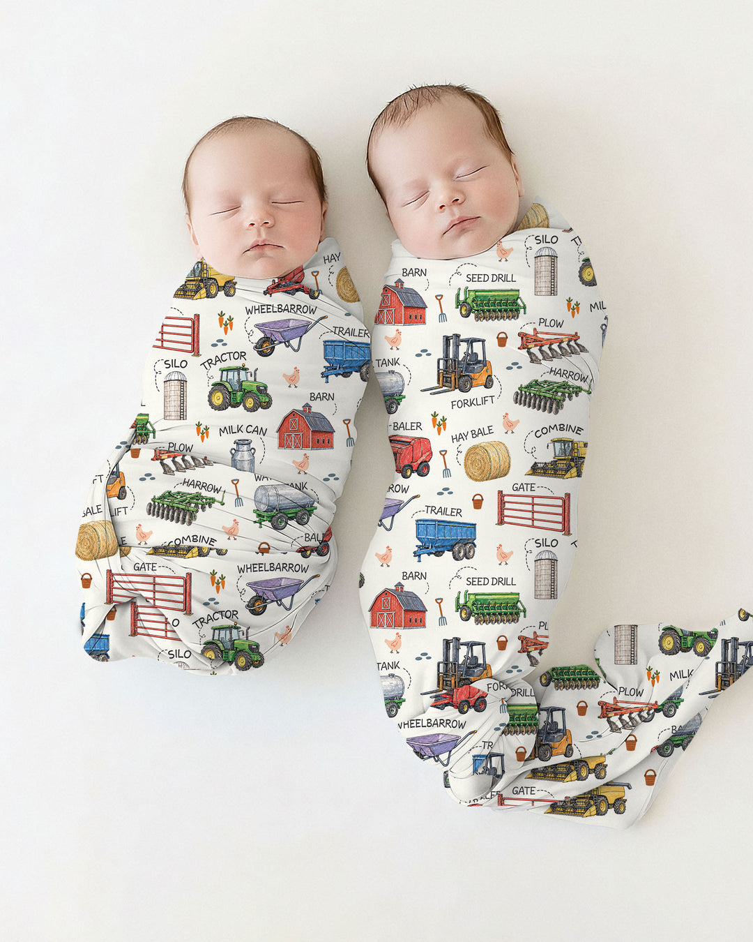 Little Farmer Bamboo Swaddle Blanket