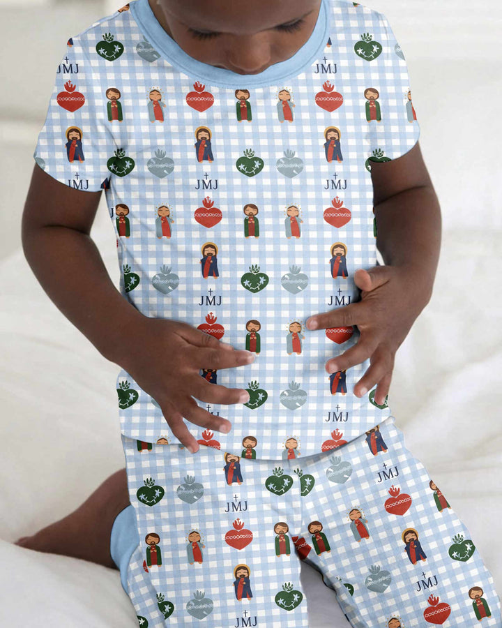 Holy Family Bamboo Two Piece Short Sleeve Pajama Set