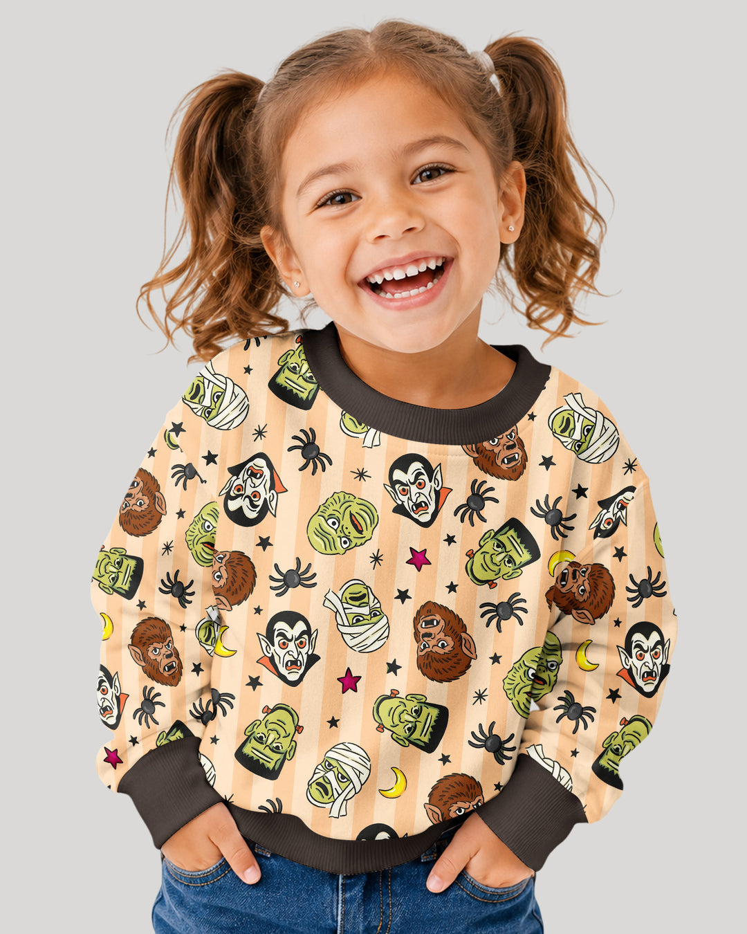 Sweatshirt mit Rundhalsausschnitt aus Bambusfaser