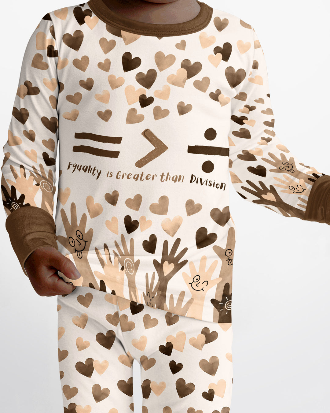 Equality Is Better Than Division Bamboo Two Piece Long Sleeve Pajama Set