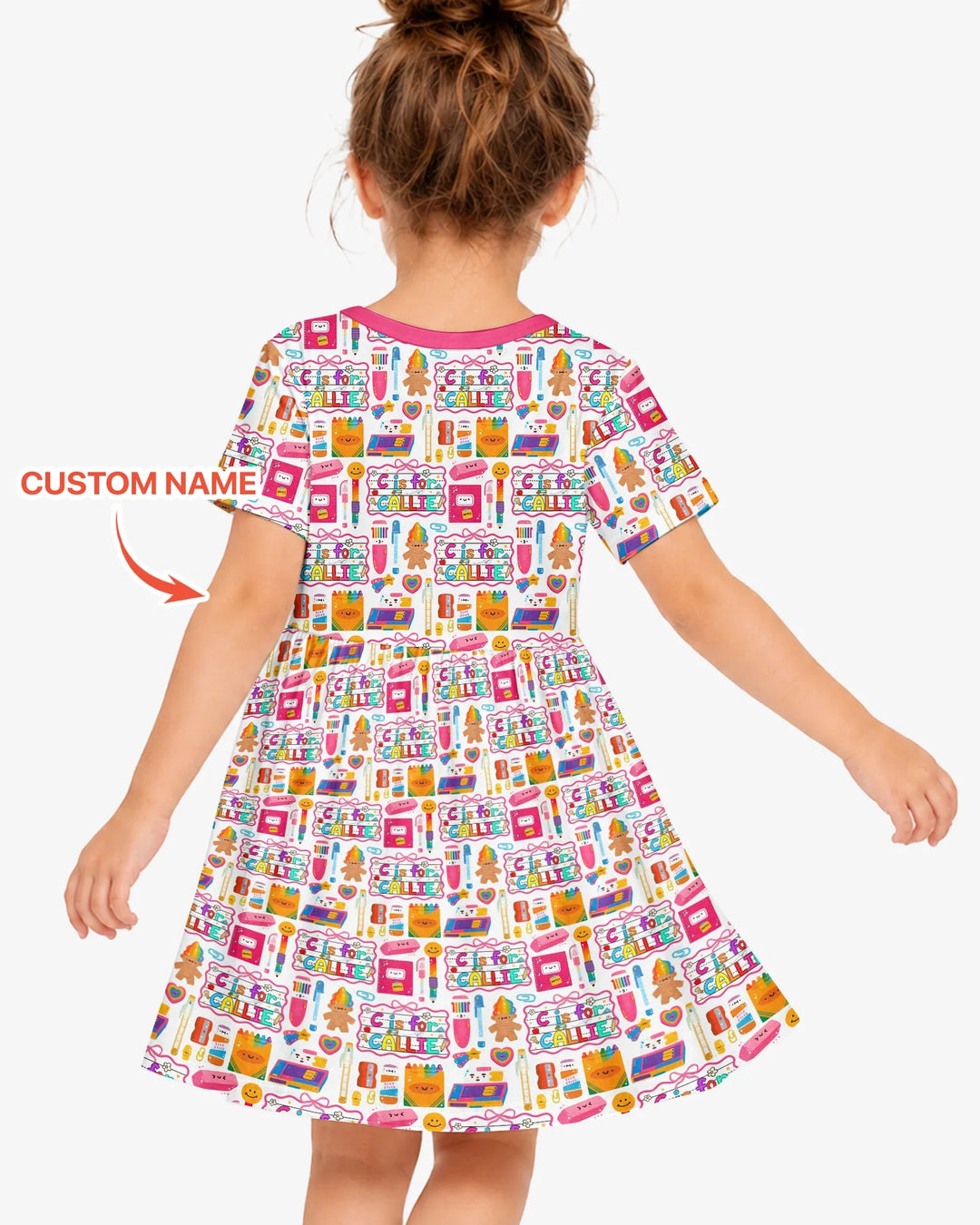 Custom Name Classroom Cuties Bamboo Twirl Dress