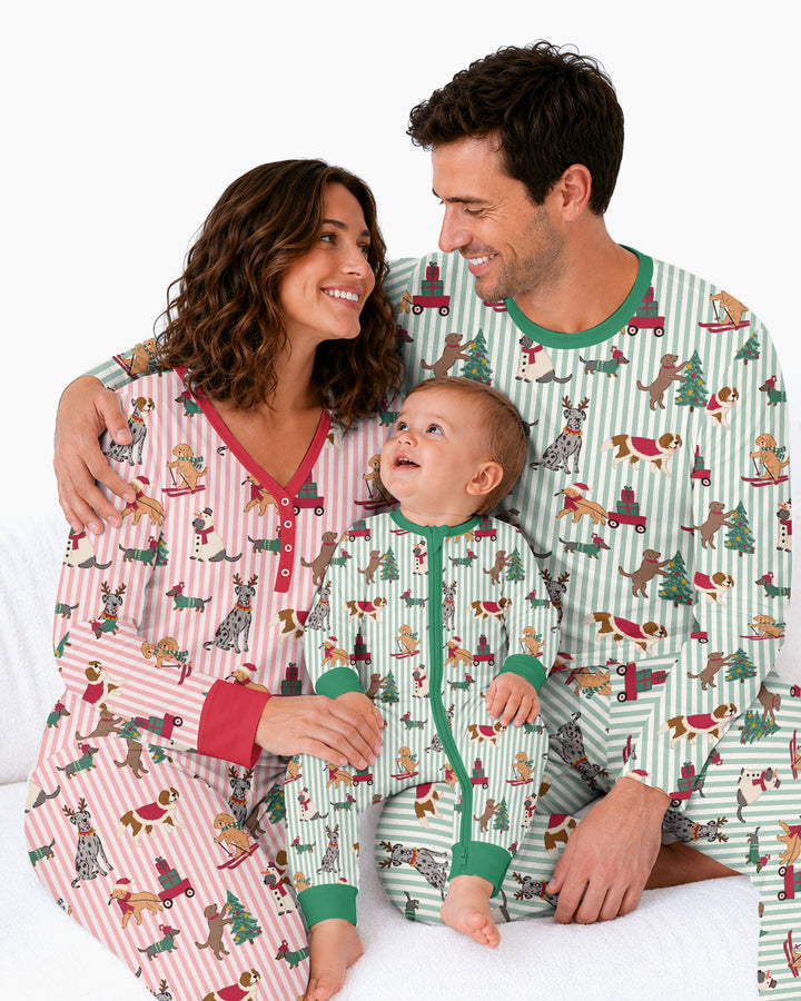 Christmas Pups & Holiday Adventures Bamboo Women Pajama Set