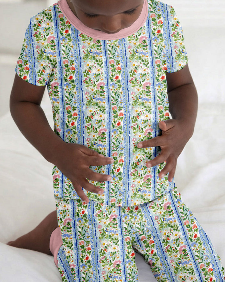 Zweiteiliges, kurzärmliges Pyjama-Set mit Marienkäfern