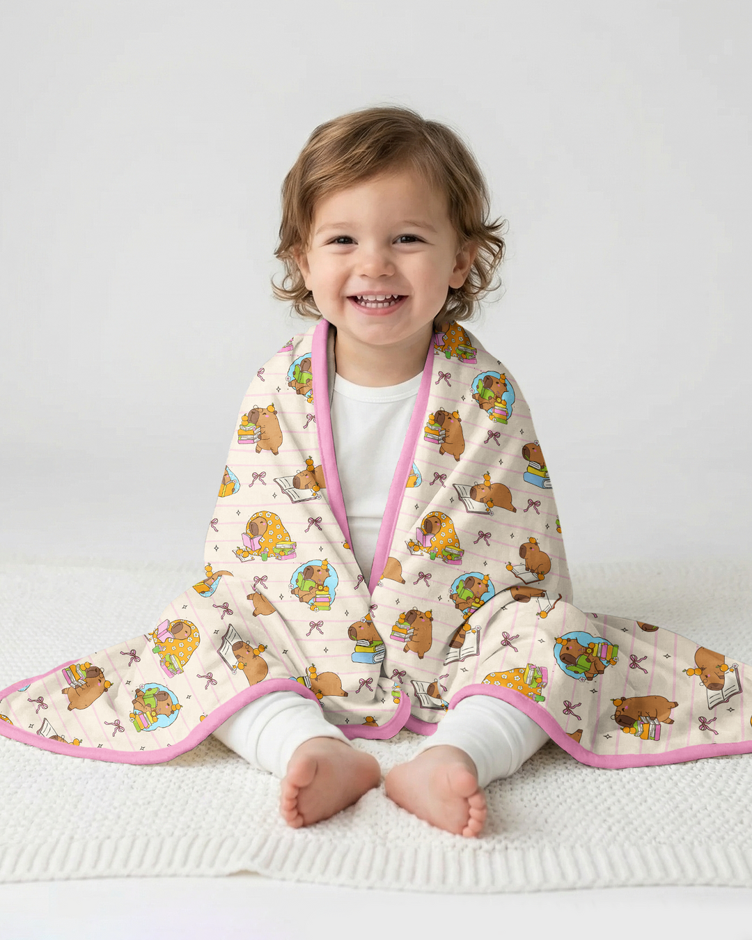 Sweet Study Capy Bamboo Blanket