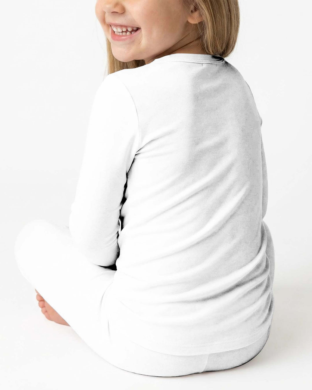 White Bamboo Two Piece Pajama Set