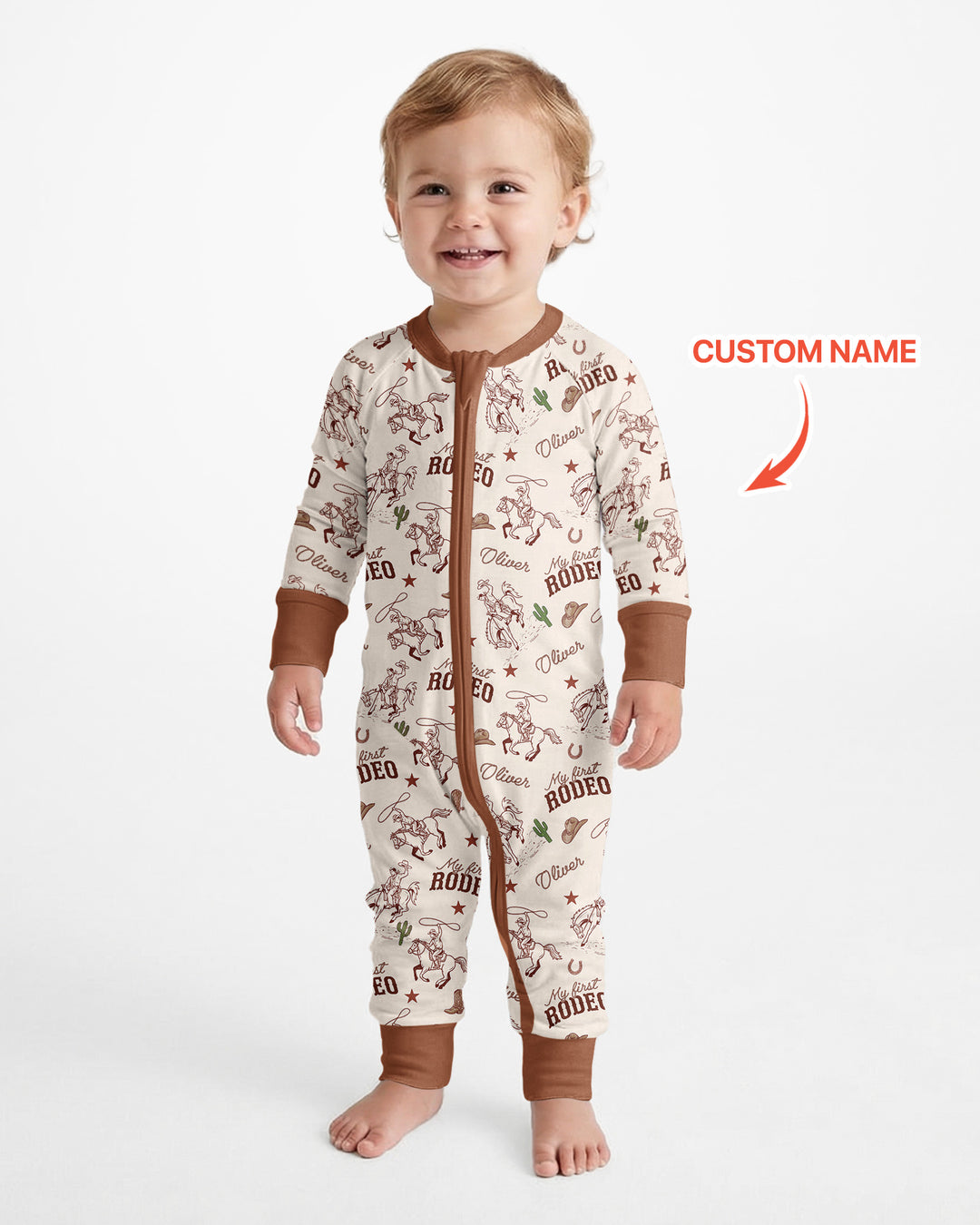 Gerippte Babykleidung mit individuellem Foto - Weich &amp; Skizzenhaft
