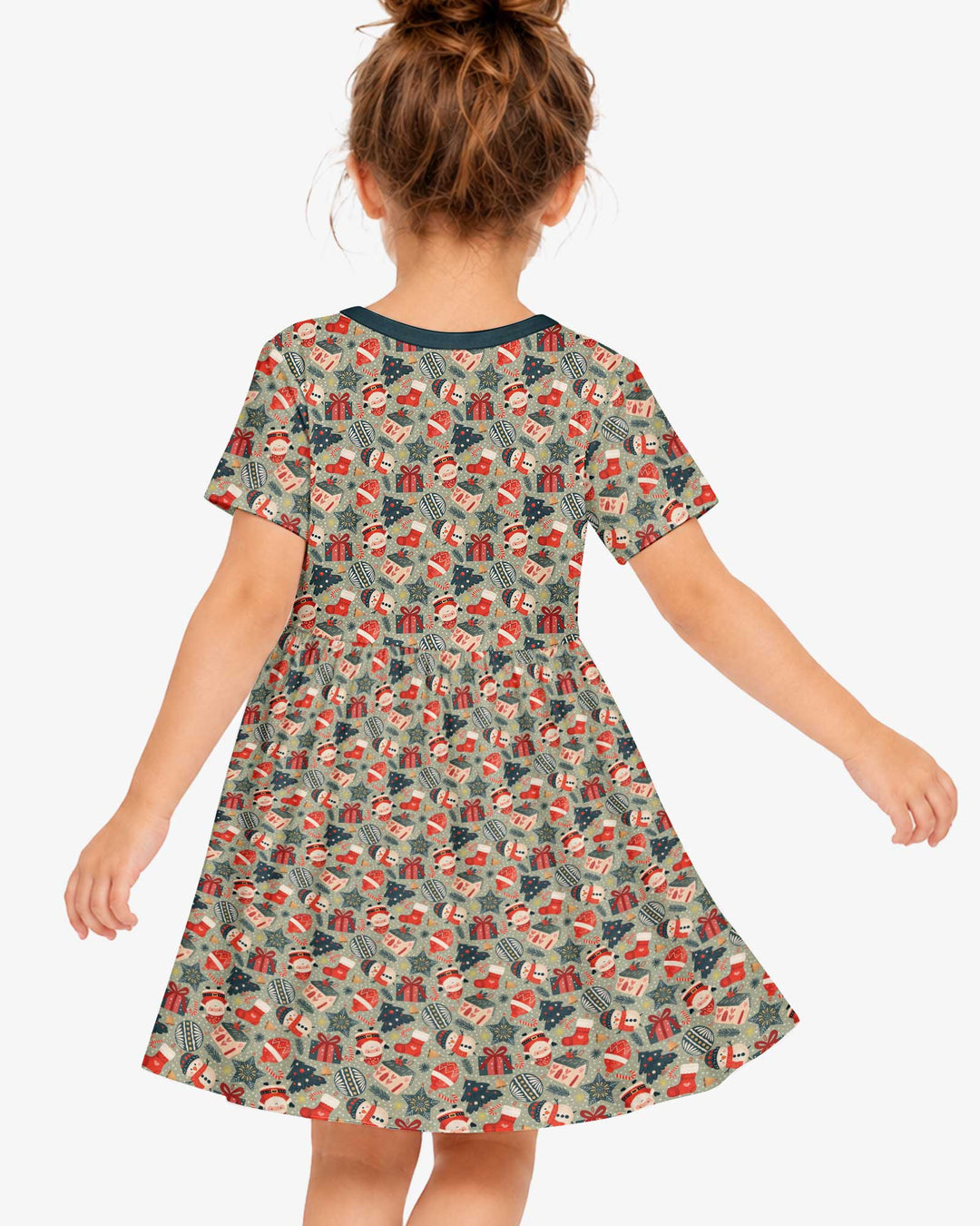 Christmas Ornaments Bamboo Twirl Dress