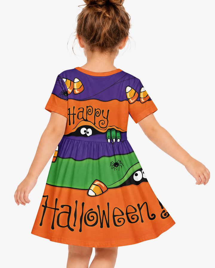 Happy Halloween Bamboo Twirl Dress