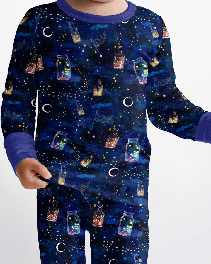 Dreamy Fireflies Bamboo Two Piece Long Sleeve Pajama Set
