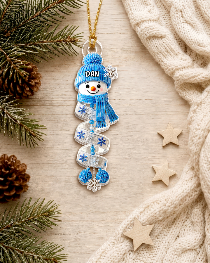 Christmas Snowman Acrylic Ornament