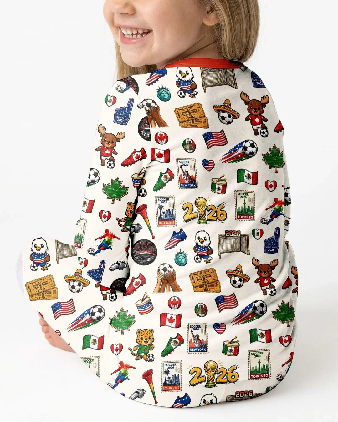 Zweiteiliges, kurzärmliges Pyjama-Set mit Marienkäfern