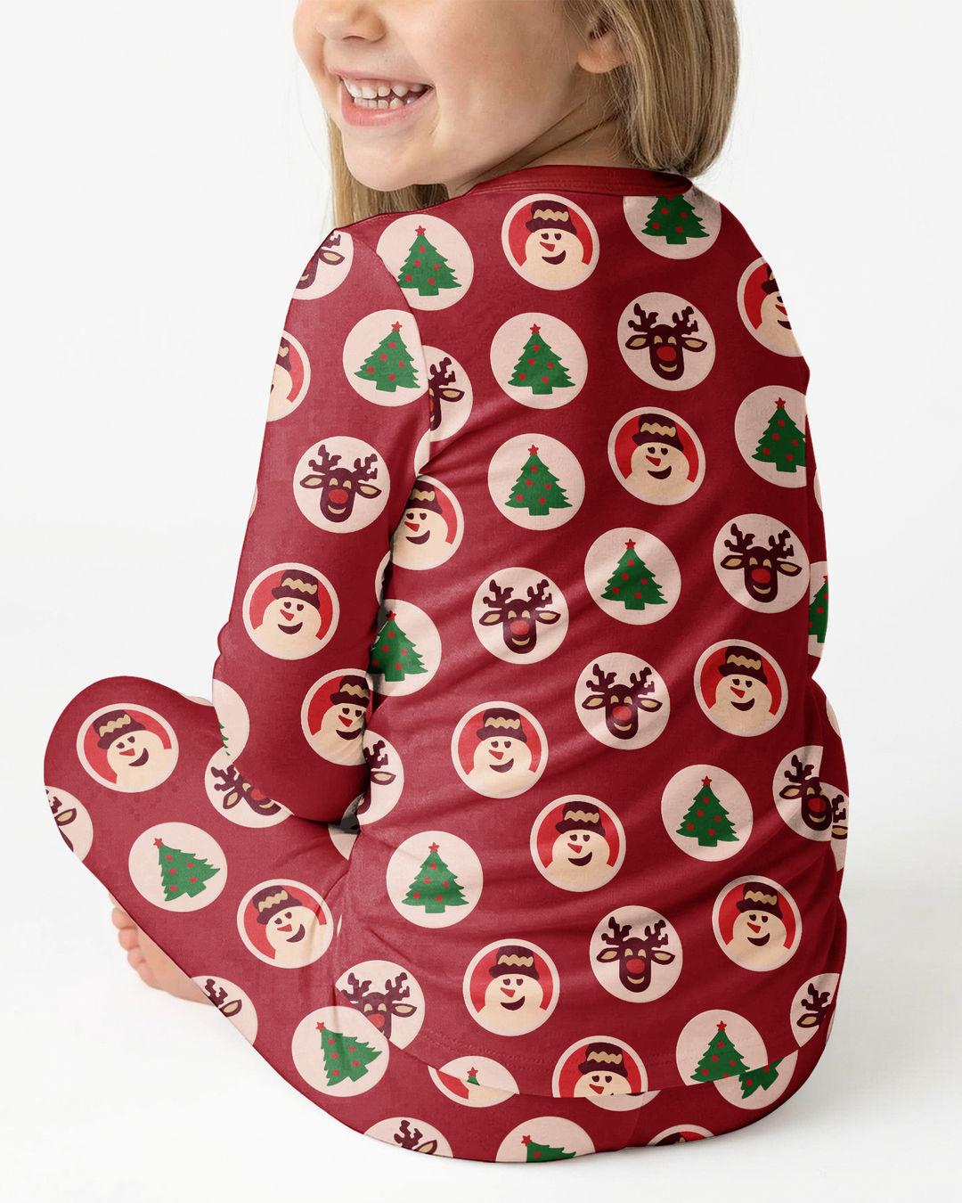 Christmas Dinner Bamboo Two Piece Long Sleeve Pajama Set