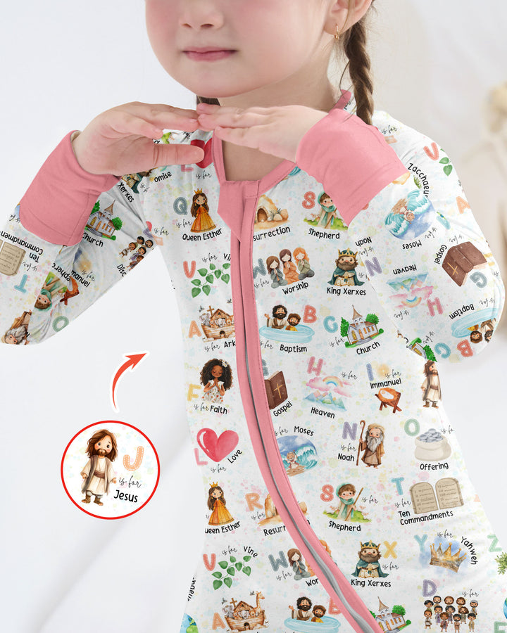 Bible ABC Alphabet Bamboo Convertible Zippy