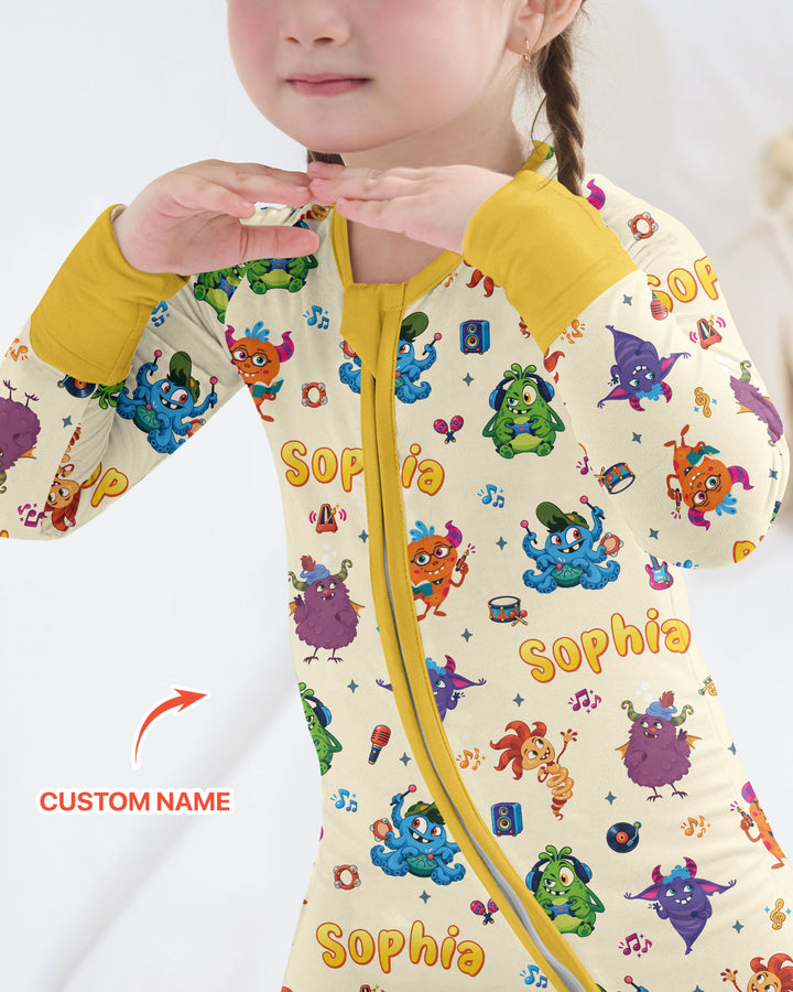 Happy Little Monster Music Band Bamboo Convertible Zippy