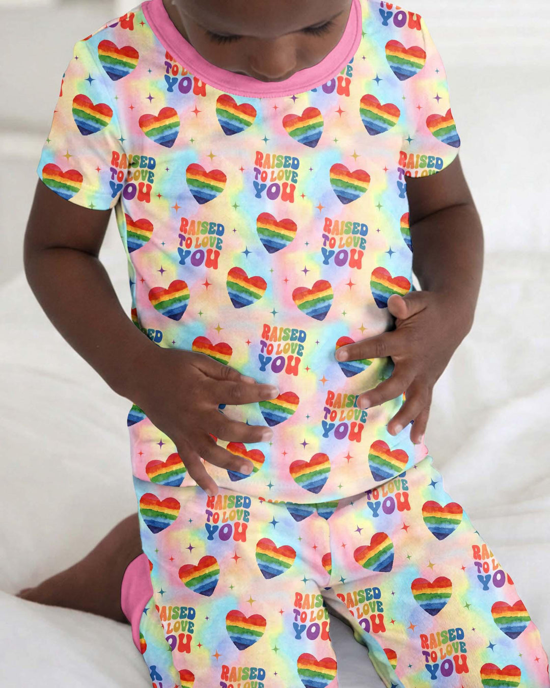Zweiteiliges, kurzärmliges Pyjama-Set mit Marienkäfern
