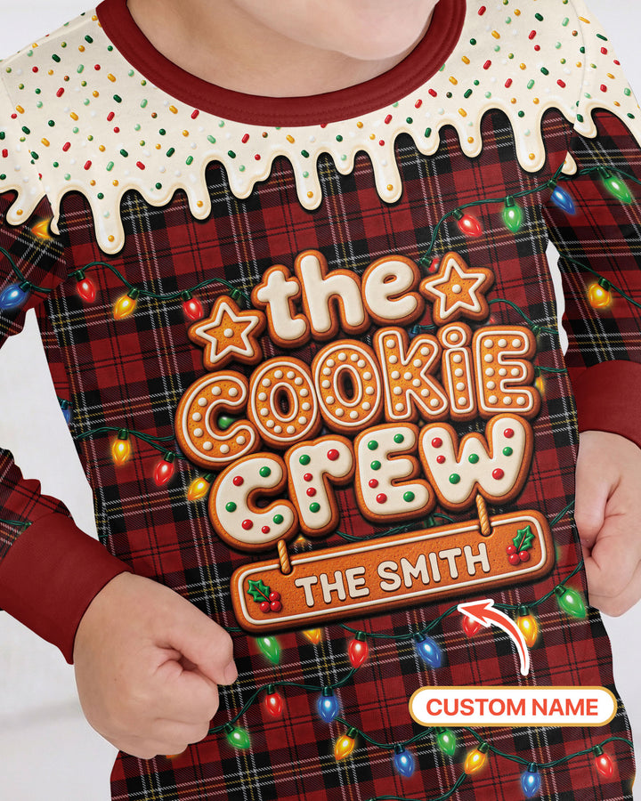 The Cookie Crew Custom Name Bamboo Two Piece Long Sleeve Pajama Set