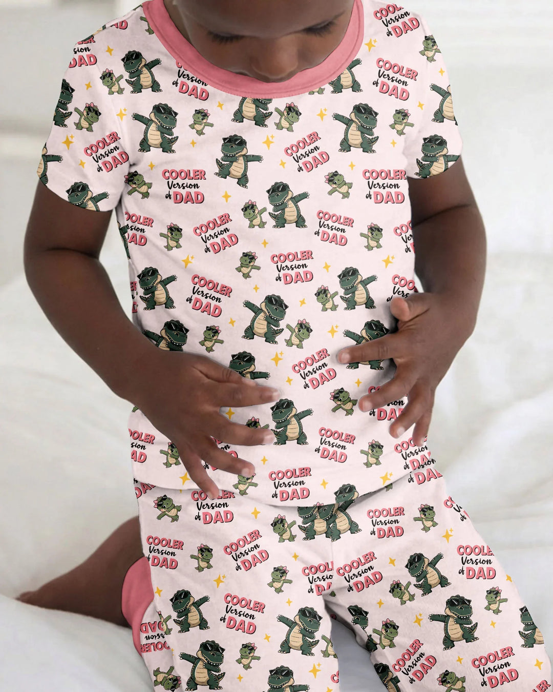 Zweiteiliges, kurzärmliges Pyjama-Set mit Marienkäfern