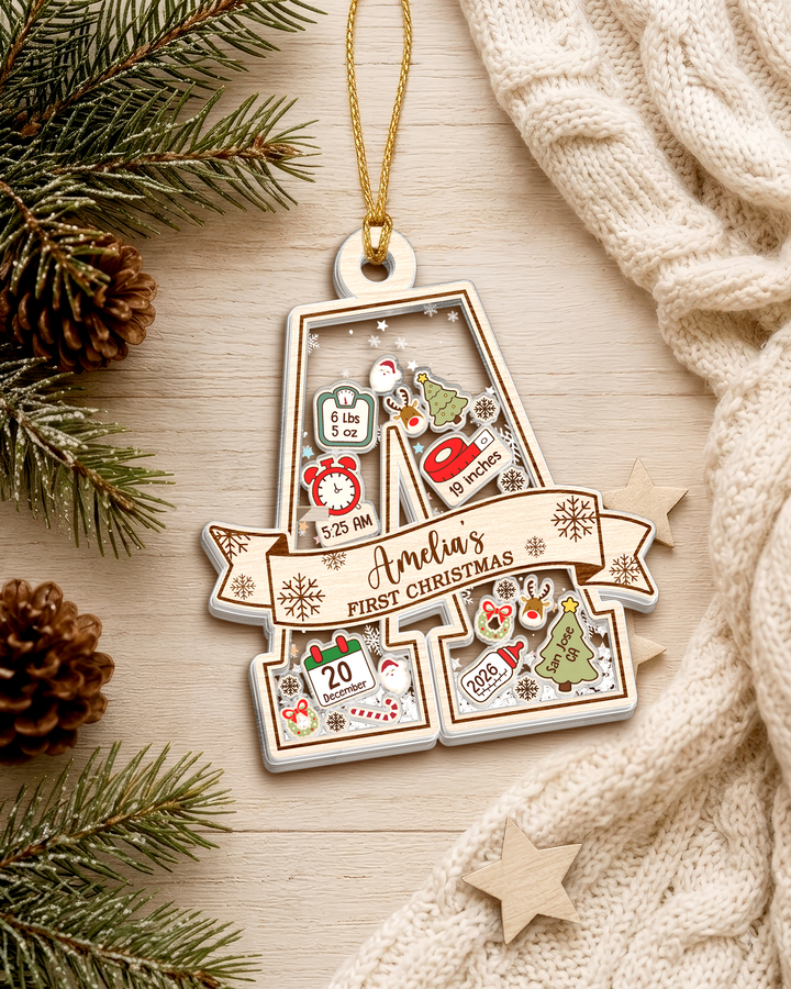 Baby's First Christmas Shaker Ornament