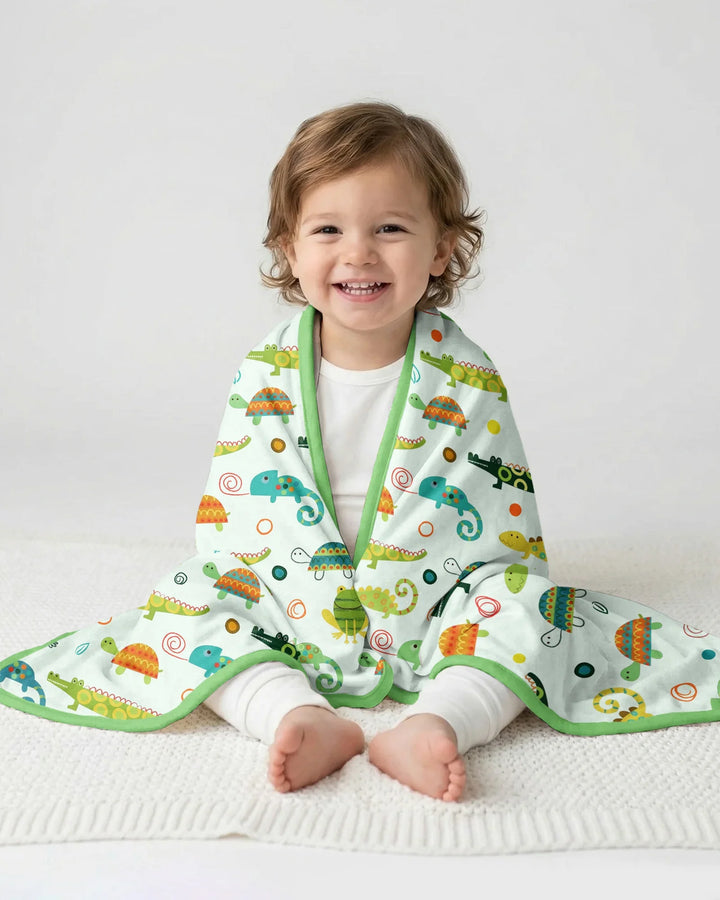 Swamp Buddies Bamboo Blanket