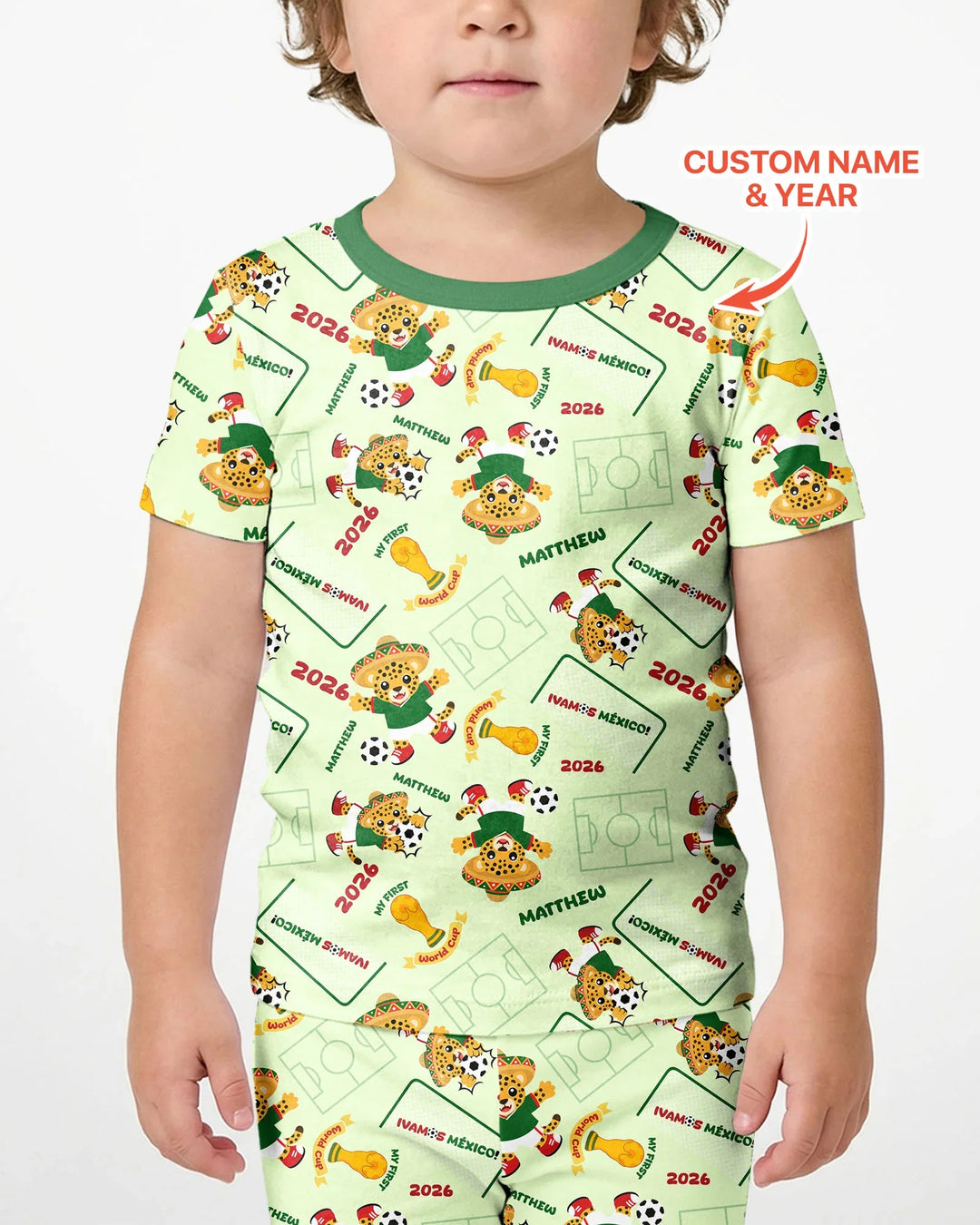 Zweiteiliges Pyjama-Set mit kurzen Ärmeln und Shorts im Sommer-Design