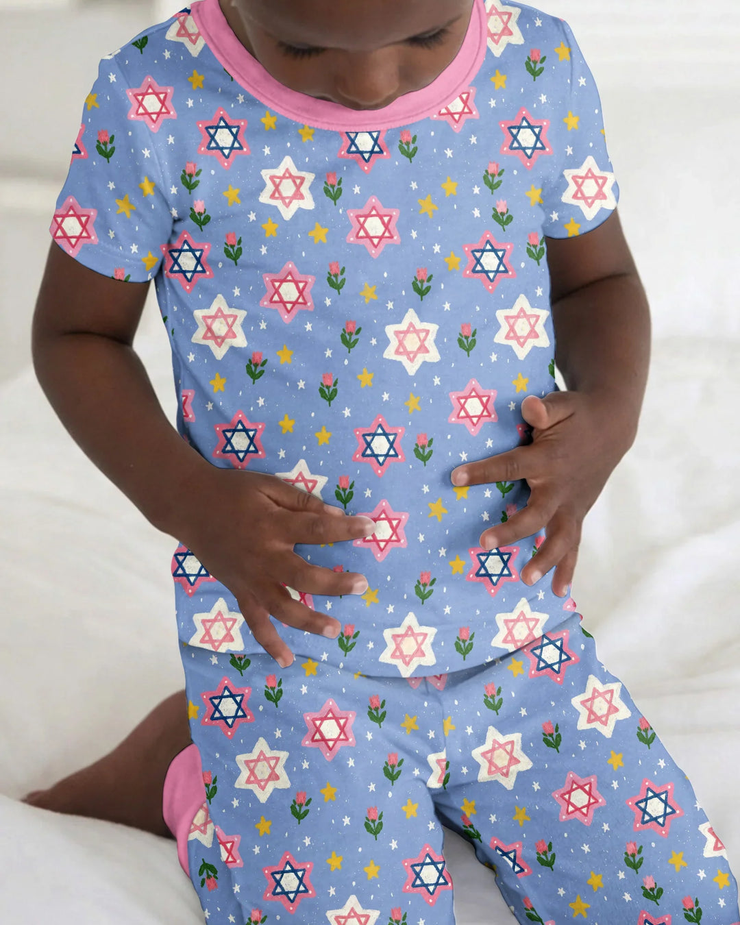 Zweiteiliges, kurzärmliges Pyjama-Set mit Marienkäfern