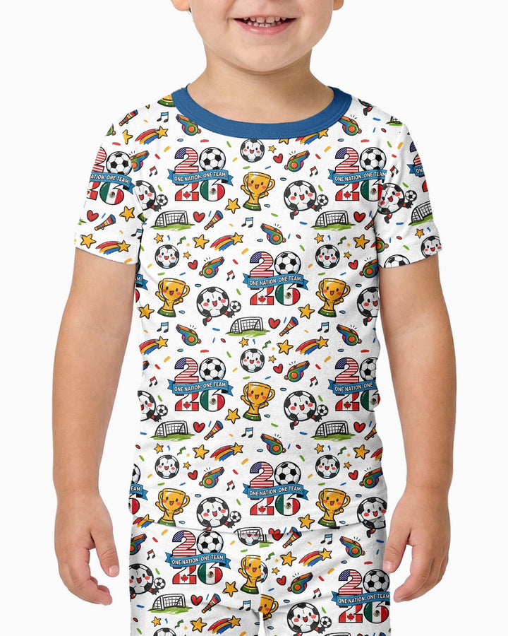 Zweiteiliges, kurzärmliges Pyjama-Set mit Marienkäfern