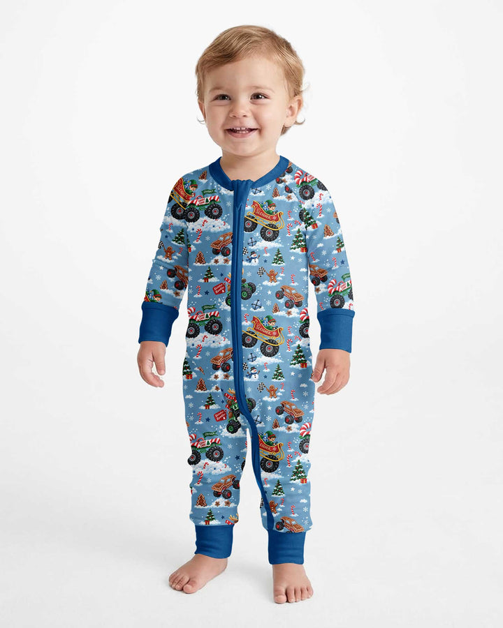 Holiday Monster Truck Bamboo Convertible Zippy