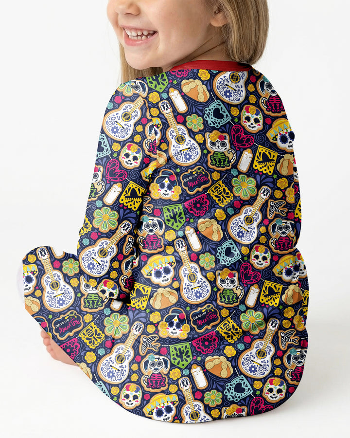 Cookie De Los Muertos Bamboo Two Piece Long Sleeve Pajama Set