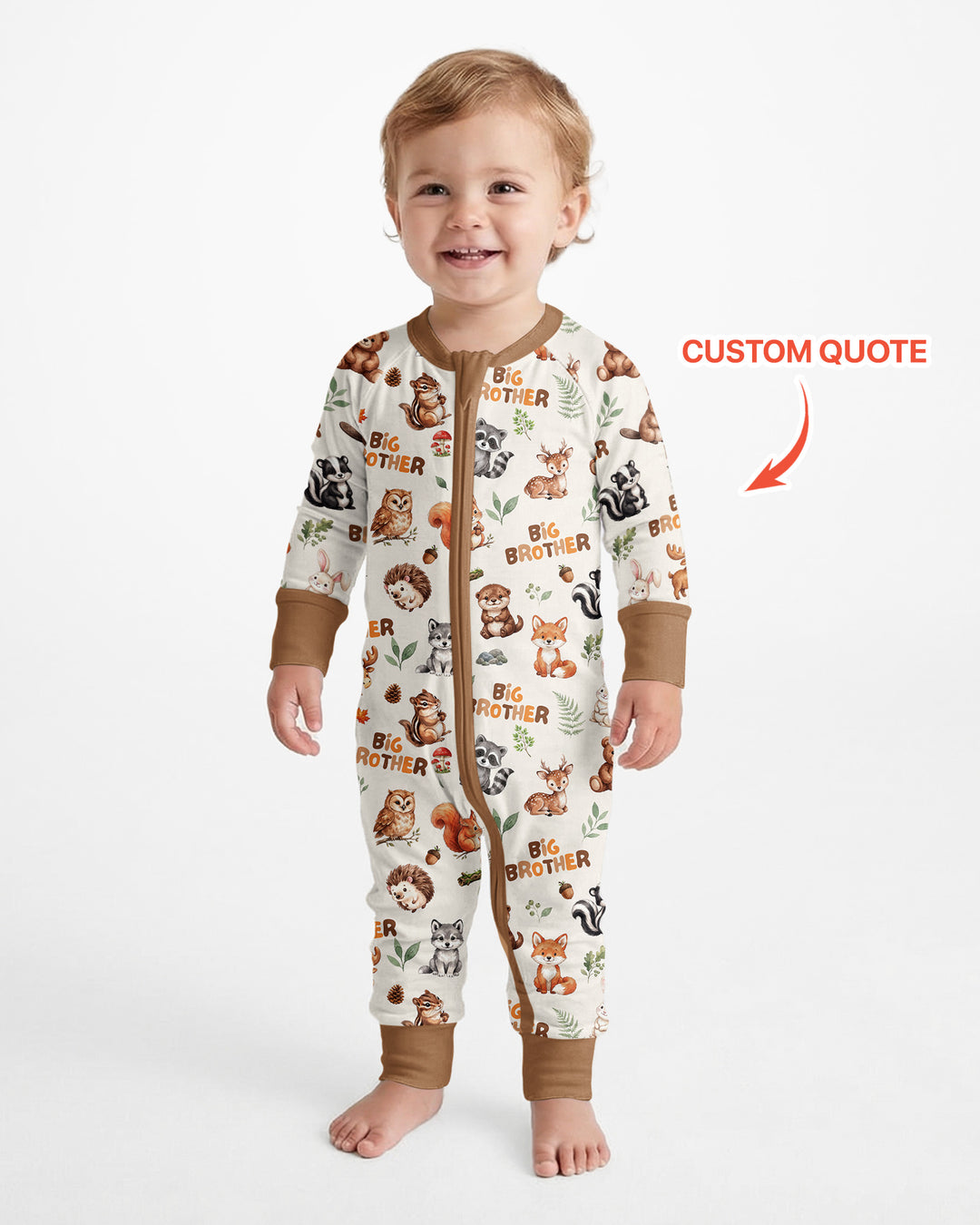 Gerippte Babykleidung mit individuellem Foto - Weich &amp; Skizzenhaft