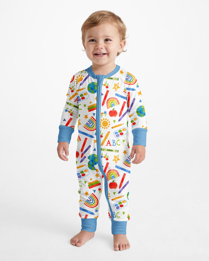 Gerippte Babykleidung mit individuellem Foto - Weich &amp; Skizzenhaft
