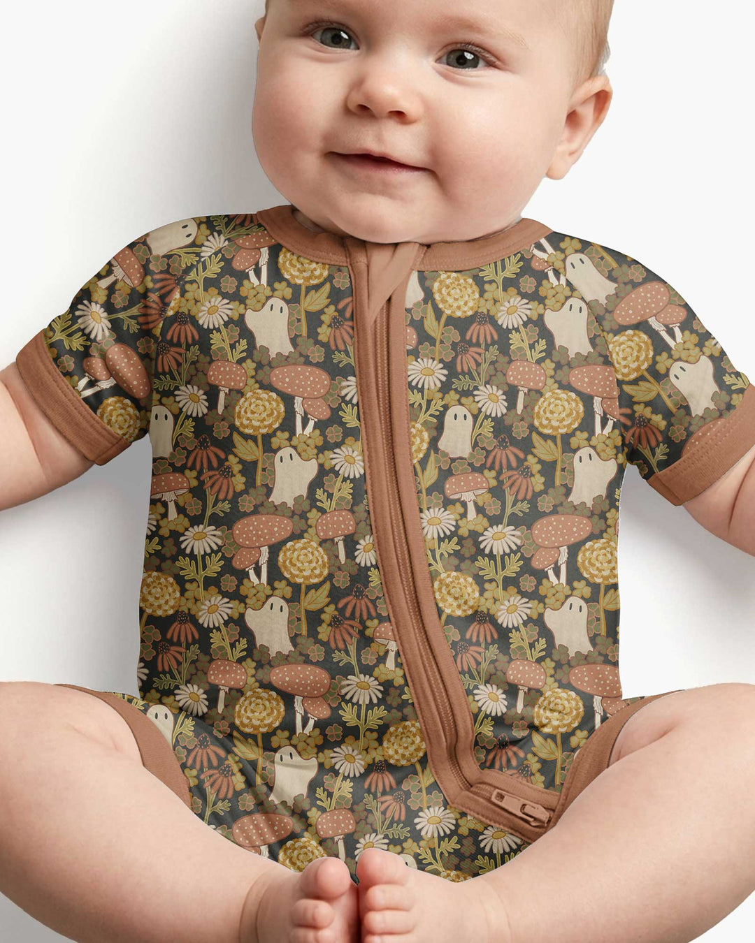 Ghost Garden Dark Autumn Bamboo Shorty Zippy