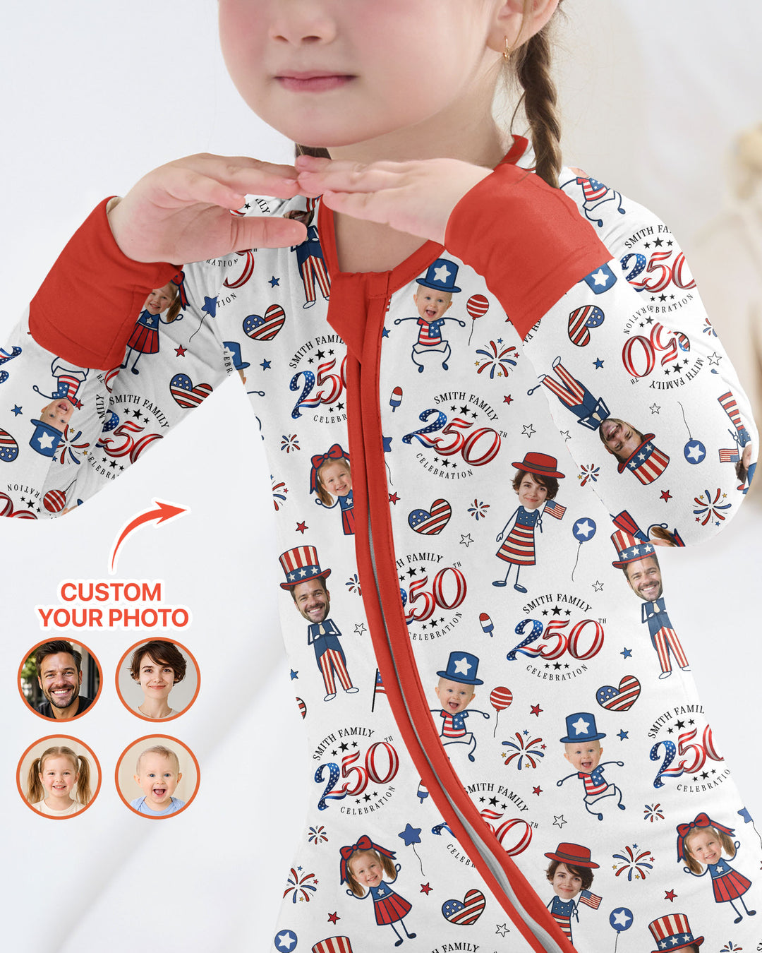 Gerippte Babykleidung mit individuellem Foto - Weich &amp; Skizzenhaft