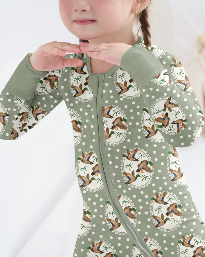 Dapper Ducks & Bows Bamboo Convertible Zippy