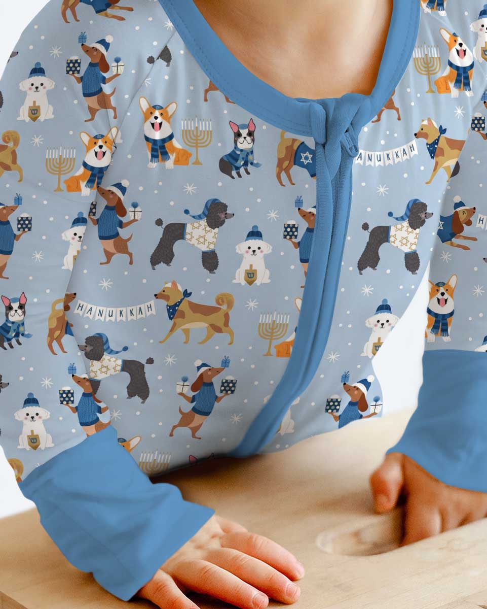 Hanukkah Dogs Bamboo Convertible Zippy
