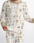 Old McDonald Farm Family Matching Bamboo Two Piece Long Sleeve Pajama Set
