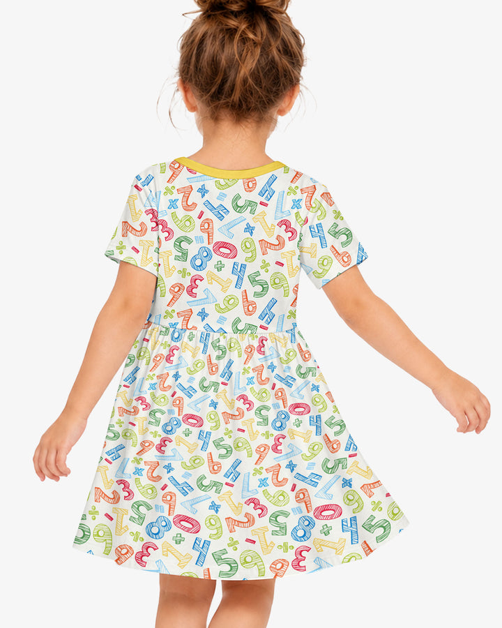Math Doodles Bamboo Twirl Dress