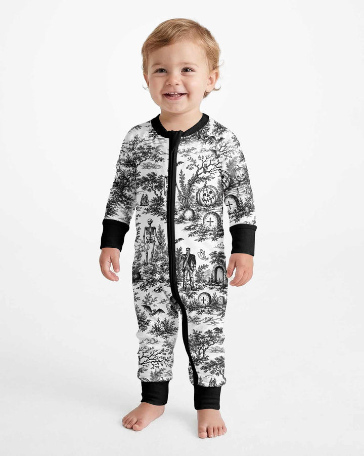 Spooky Halloween Toile Bamboo Convertible Zippy