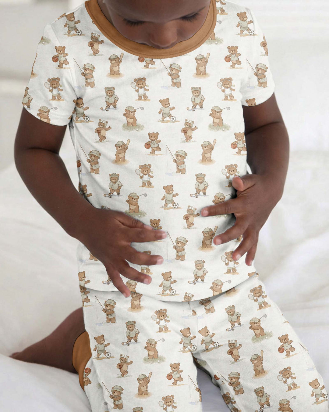 Zweiteiliges, kurzärmliges Pyjama-Set mit Marienkäfern