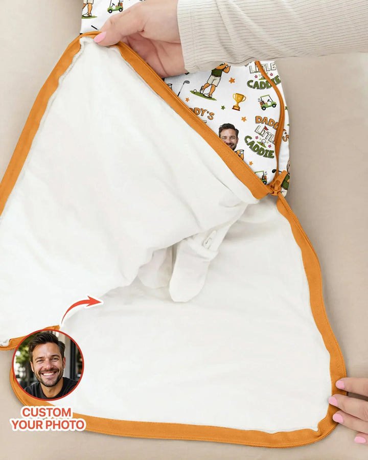 Schlafsack aus Bambus-Musselin – personalisierbar